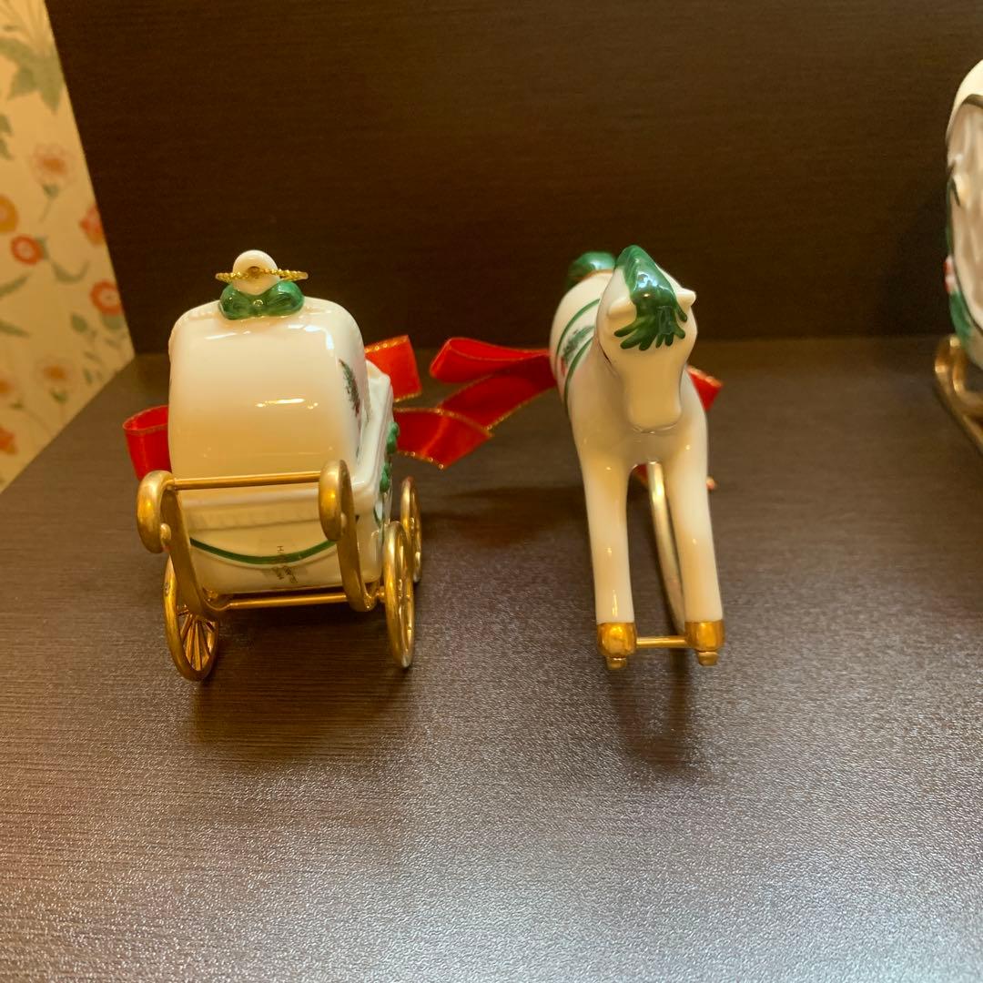 クリスマス　陶製デコレーションセット