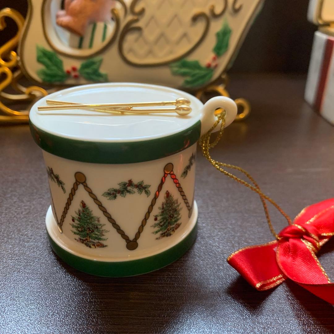 クリスマス　陶製デコレーションセット