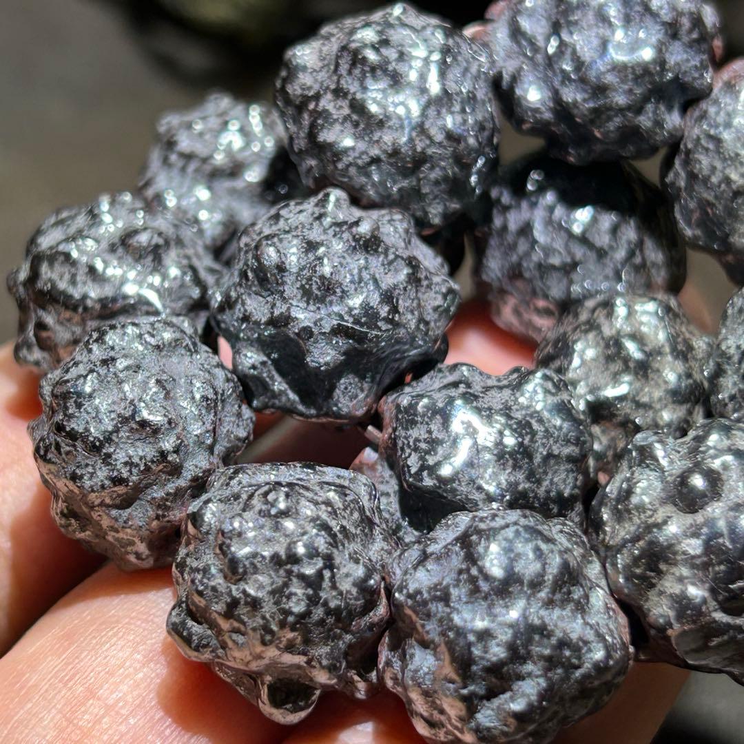 ☆最高級品！メテオライト　隕石　ブレス　原石　帝王宝珠！宇宙聖石