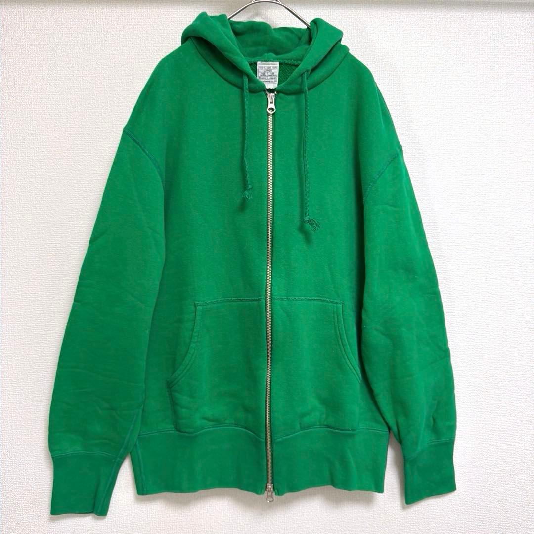 【希少 入手困難】ループウィラー　日本製 コットン　ジップアップ パーカー