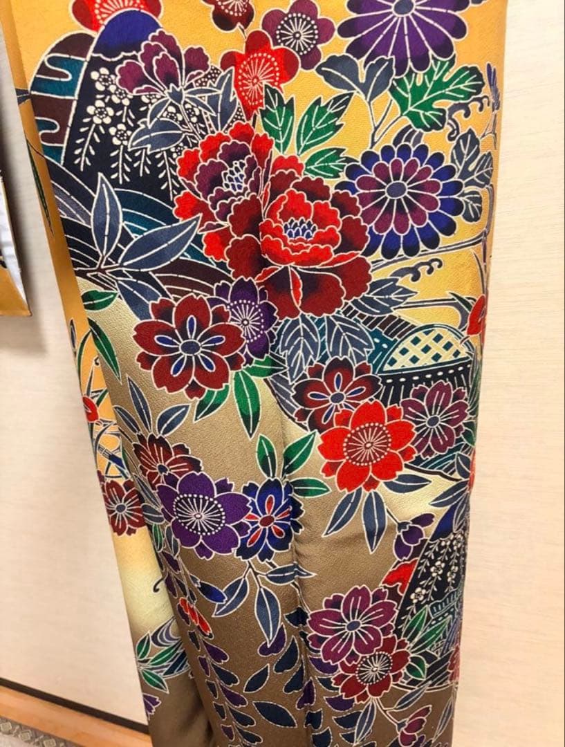 Ｋ*ａ様 【新品未使用品】紅型 振袖 長襦袢＋袋帯(使用品)セット