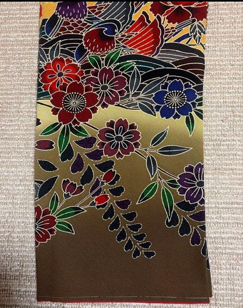 Ｋ*ａ様 【新品未使用品】紅型 振袖 長襦袢＋袋帯(使用品)セット