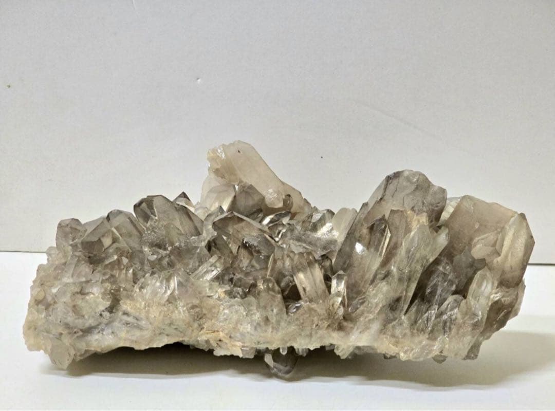 【美品】特大 ブラジル産 スモーキークォーツ クラスター 煙水晶 6.5kg