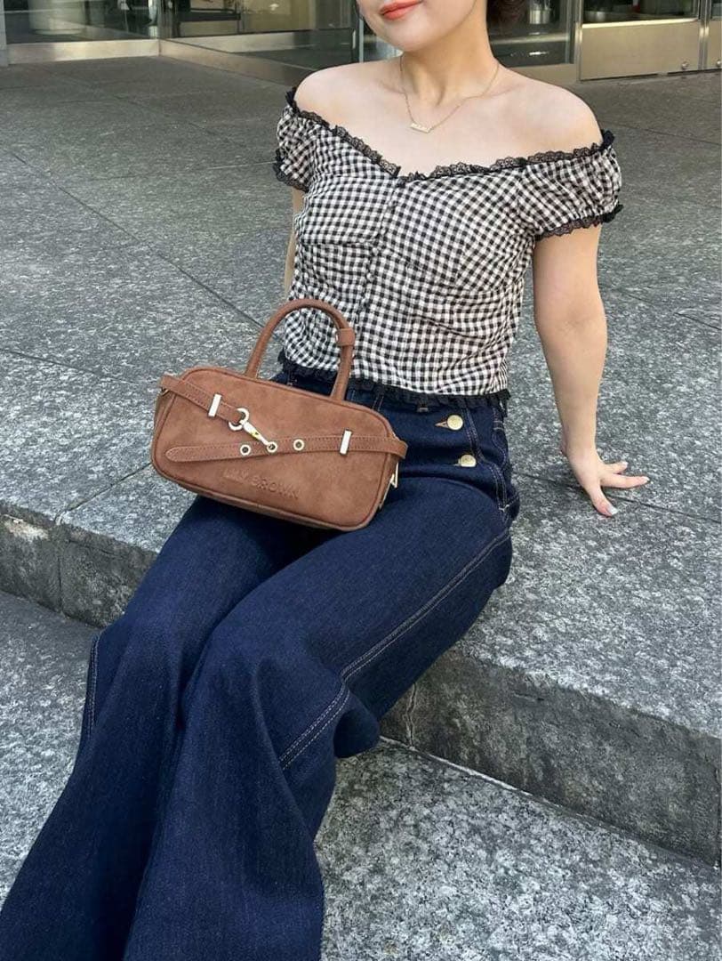 【LILY BROWN】リリーブラウン コットンレースヴィンテージブラウス