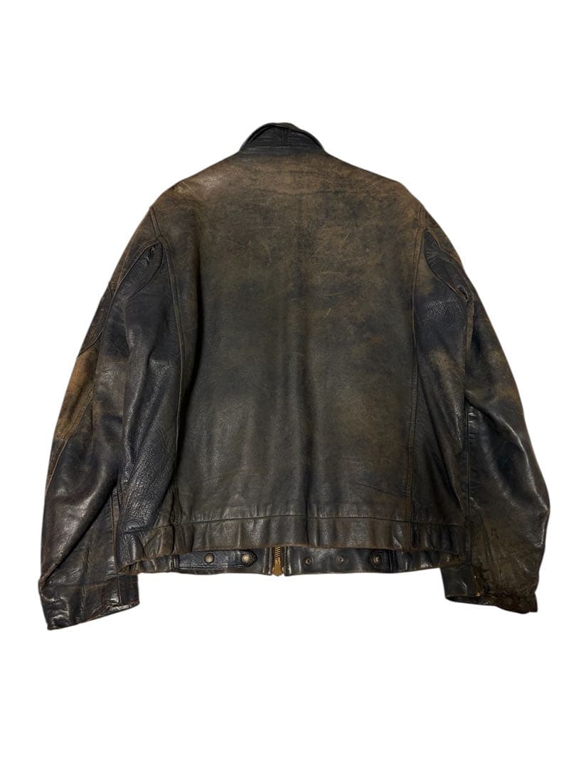 vintage 70's フランス軍　パイロットレザージャケット