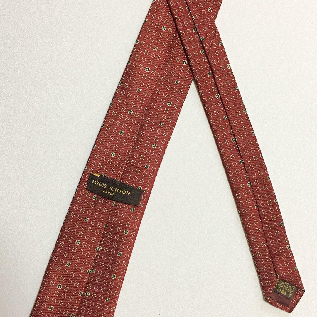 未使用級 ルイヴィトン Louis Vuitton ネクタイ モノグラム 総柄