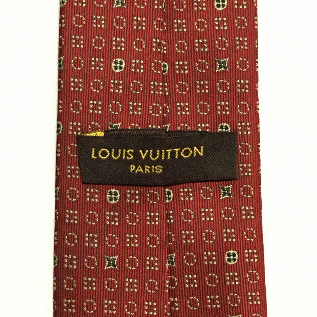 未使用級 ルイヴィトン Louis Vuitton ネクタイ モノグラム 総柄
