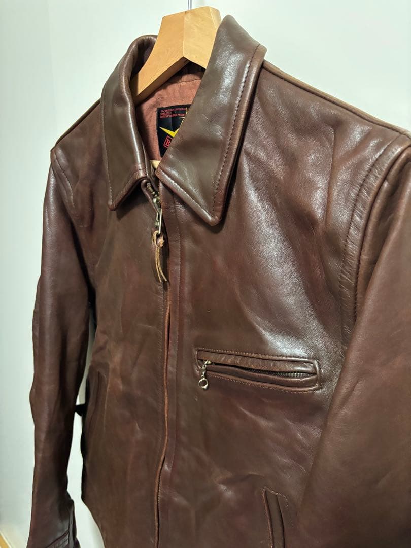 B-McCoy’s レザーライダースジャケット Aero スタイル 34
