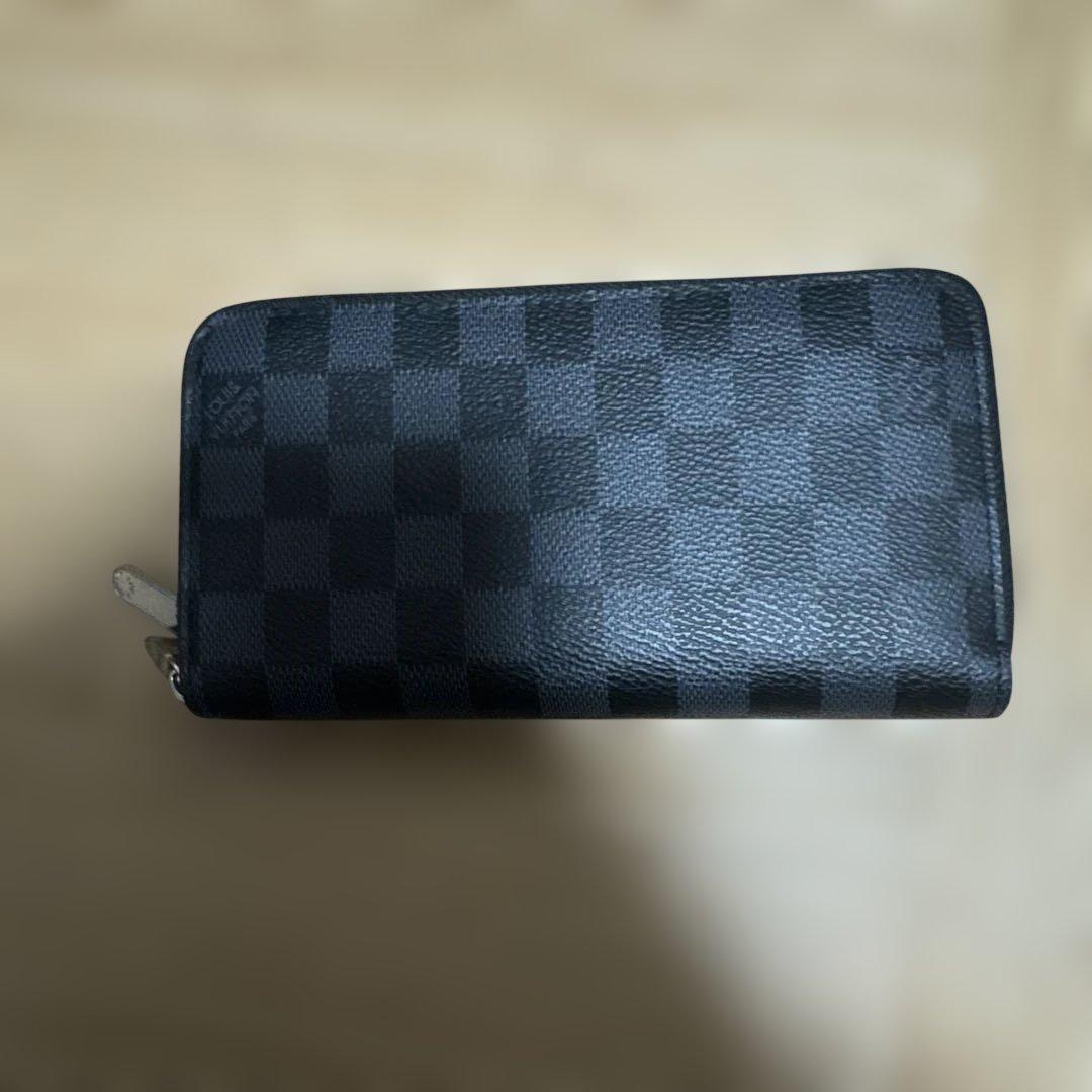 VUITTONロゴダミエパターン ブラック 長財布