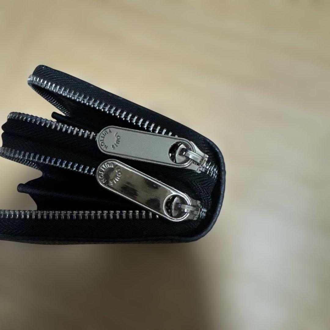 VUITTONロゴダミエパターン ブラック 長財布