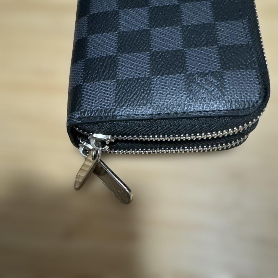 VUITTONロゴダミエパターン ブラック 長財布