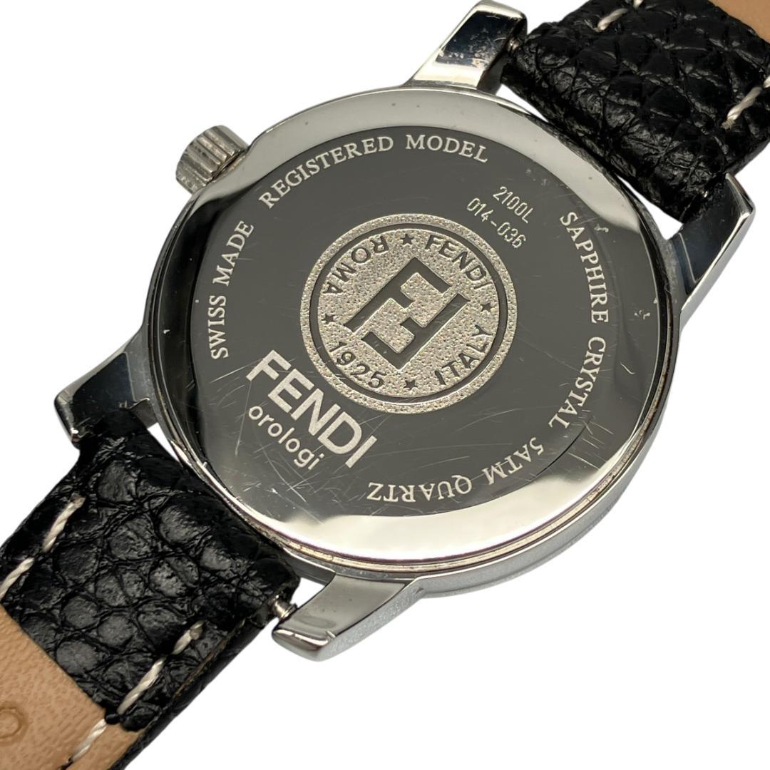 【箱付き/美品/稼働】フェンディ 腕時計 レディース クォーツ ブラック