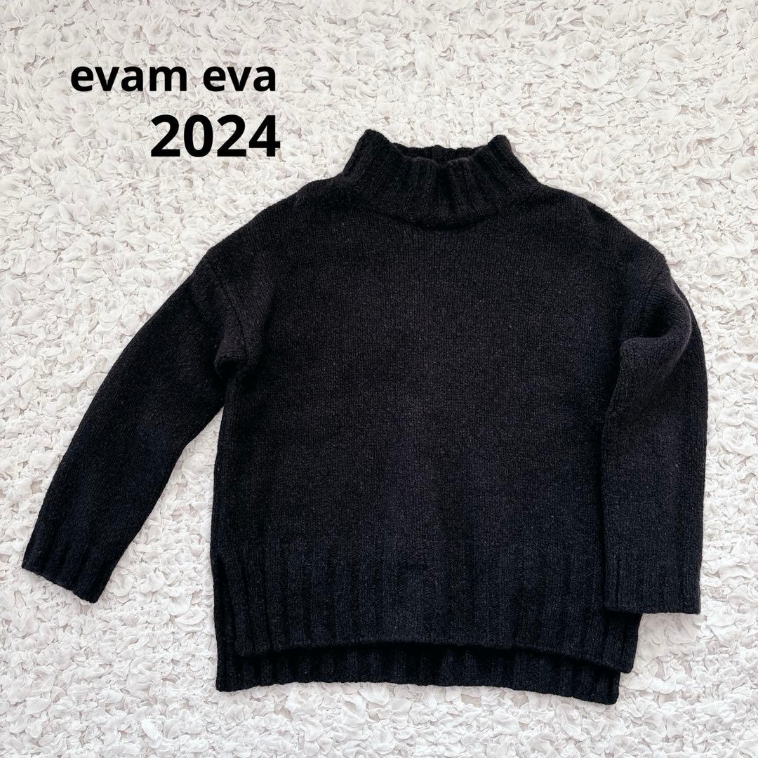 evam eva エヴァムエヴァ　リニューウールタートルネック