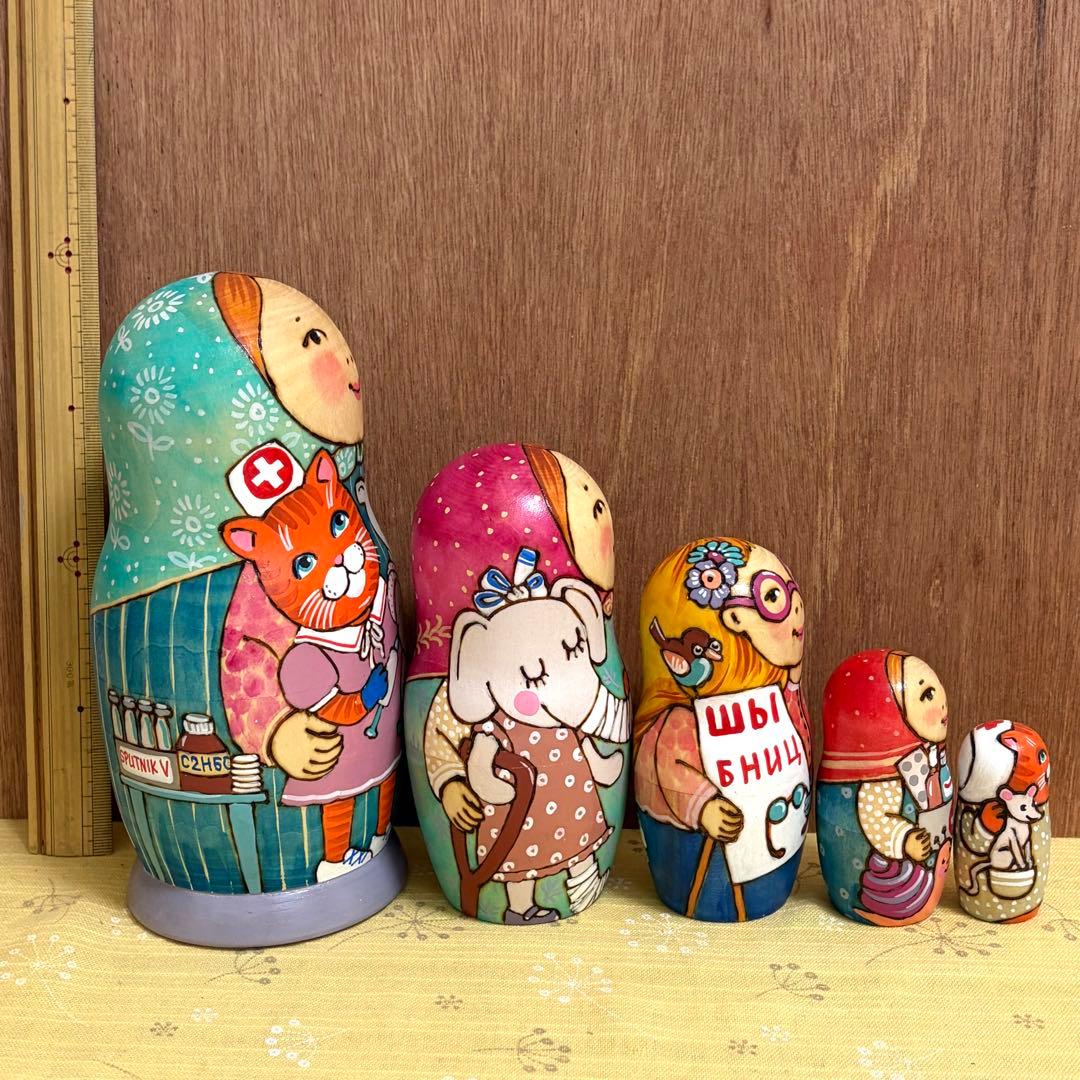 マトリョーシカ　オリジナル　タチアナ・ドゥビニッチ　ロシア雑貨