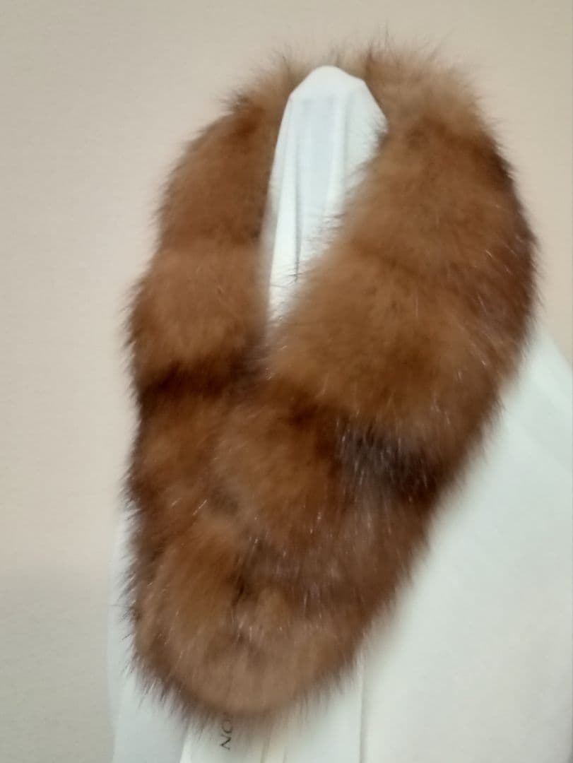 新品防寒　ロシアンセーブル　毛皮マフラー　世界一と評されるロシアセーブル日本縫製