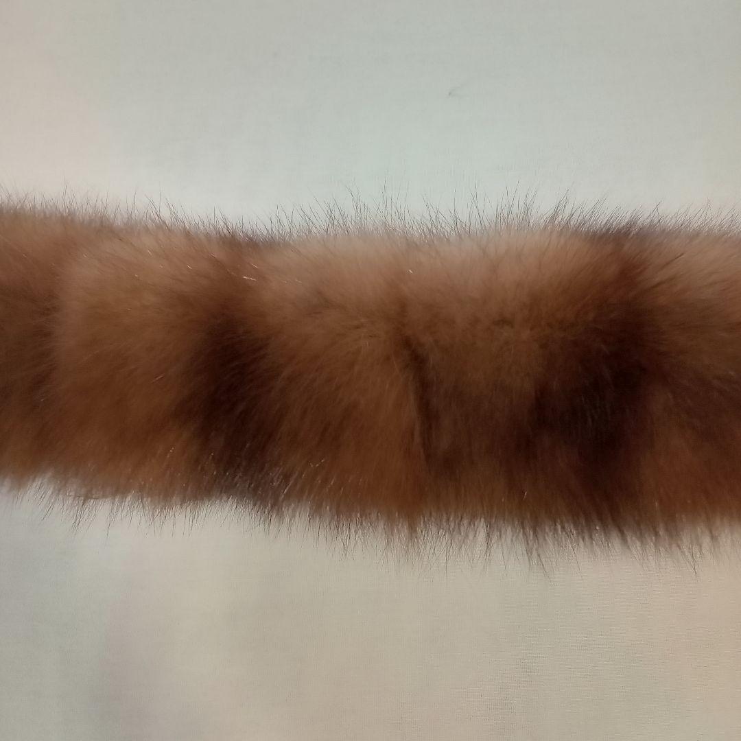 新品防寒　ロシアンセーブル　毛皮マフラー　世界一と評されるロシアセーブル日本縫製