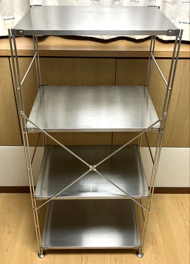 無印良品 ステンレスユニットシェルフ　4段オープンラック