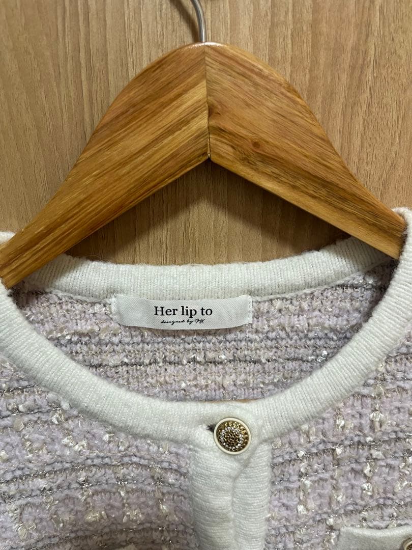 トップス Herlipto Bristol Tweed Knit Cardigan