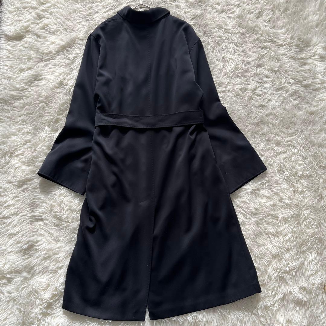 【極美品】マックスマーラ ロングトレンチコート ベルト付き 銀タグ ゆったり M