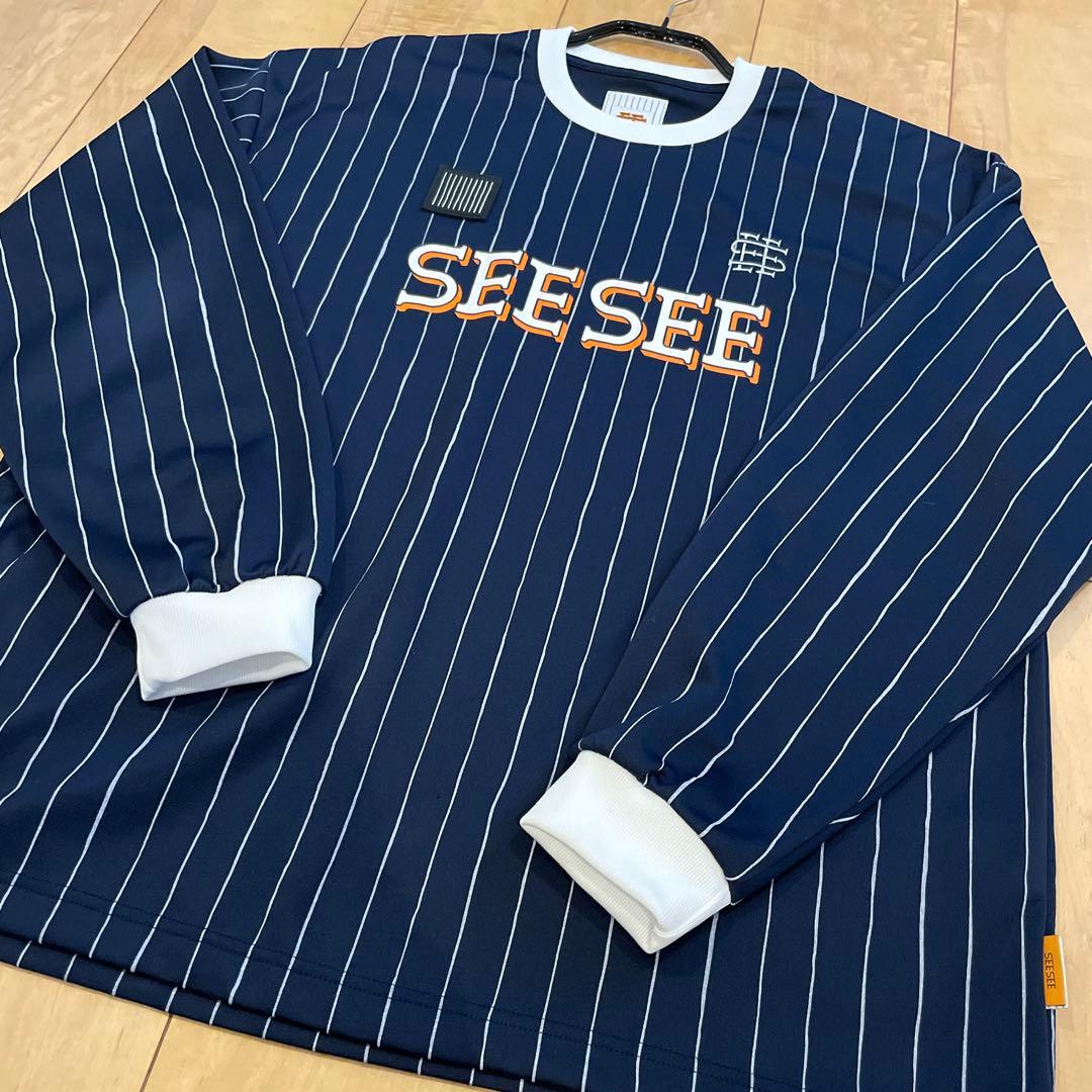 SEE SEE x S.F.C Game LS Stripe Tee【L】