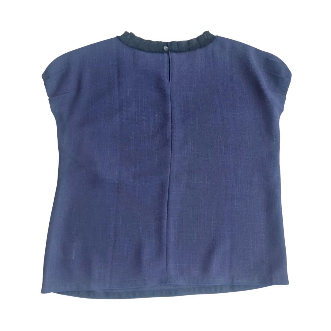 極美品 ✨Ballsey ポリエステルレーヨン カラミ フレンチスリーブブラウス