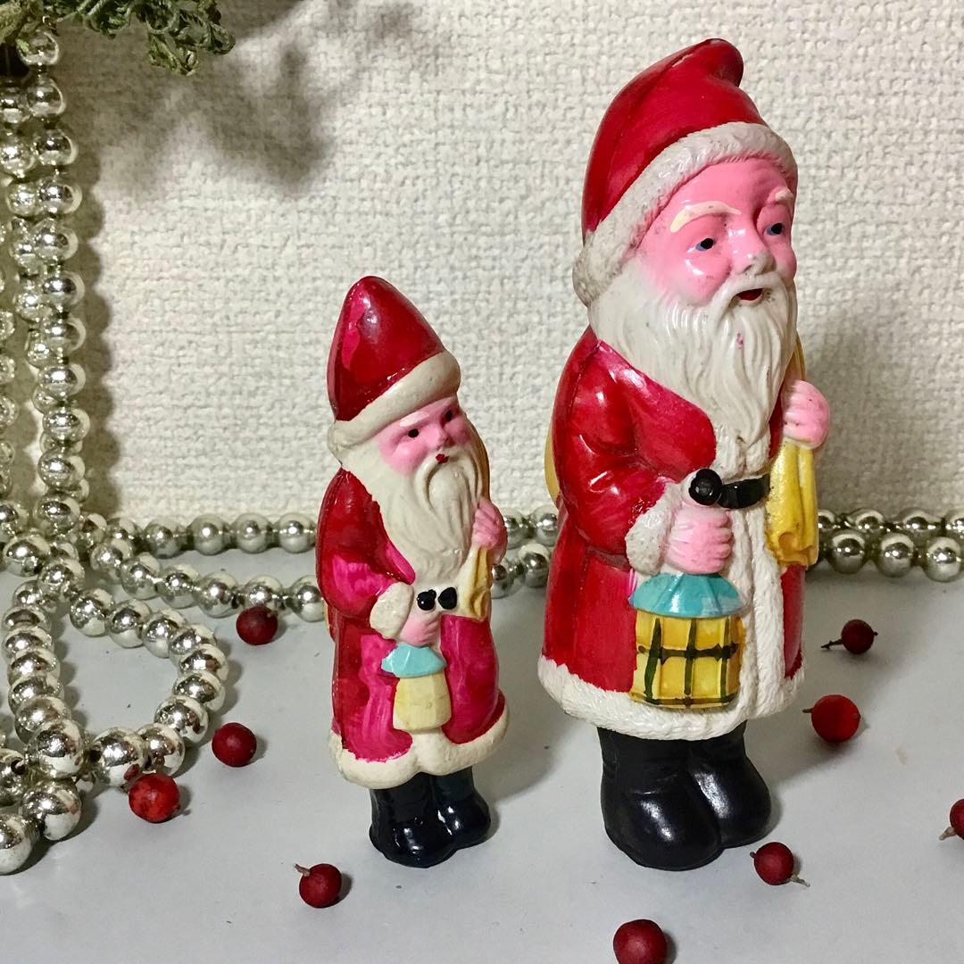 セルロイド◆サンタクロース*2体◆オキュパイドジャパン 昭和レトロ