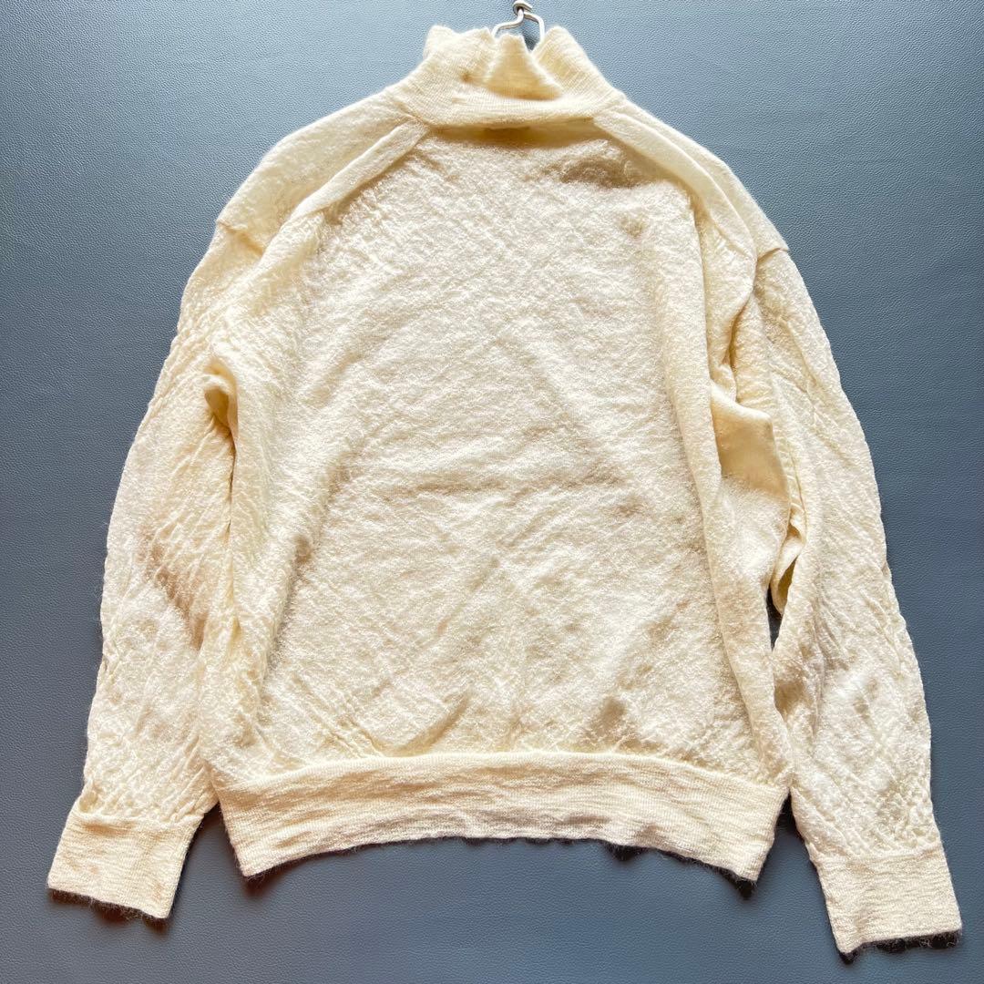 美品✨オーラリー　モヘヤ100 ニット　タートルネック　ハイネック　ベージュ