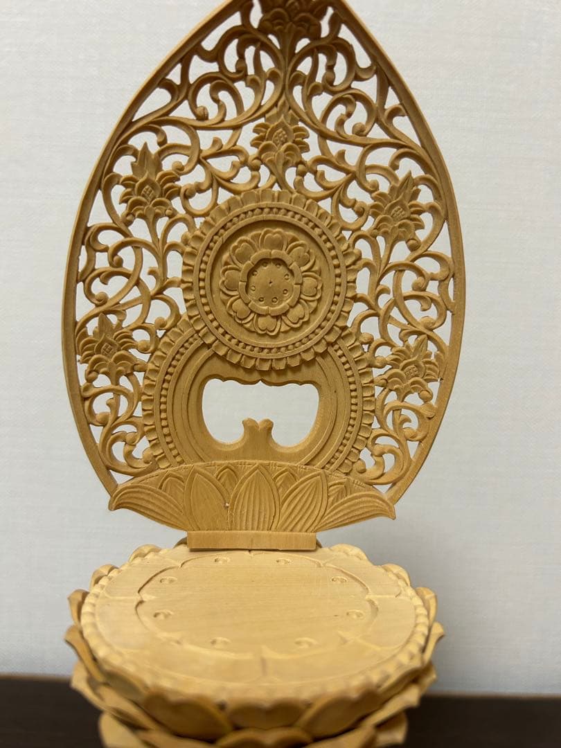 釈迦如来　木製仏像　柘植　訳あり品