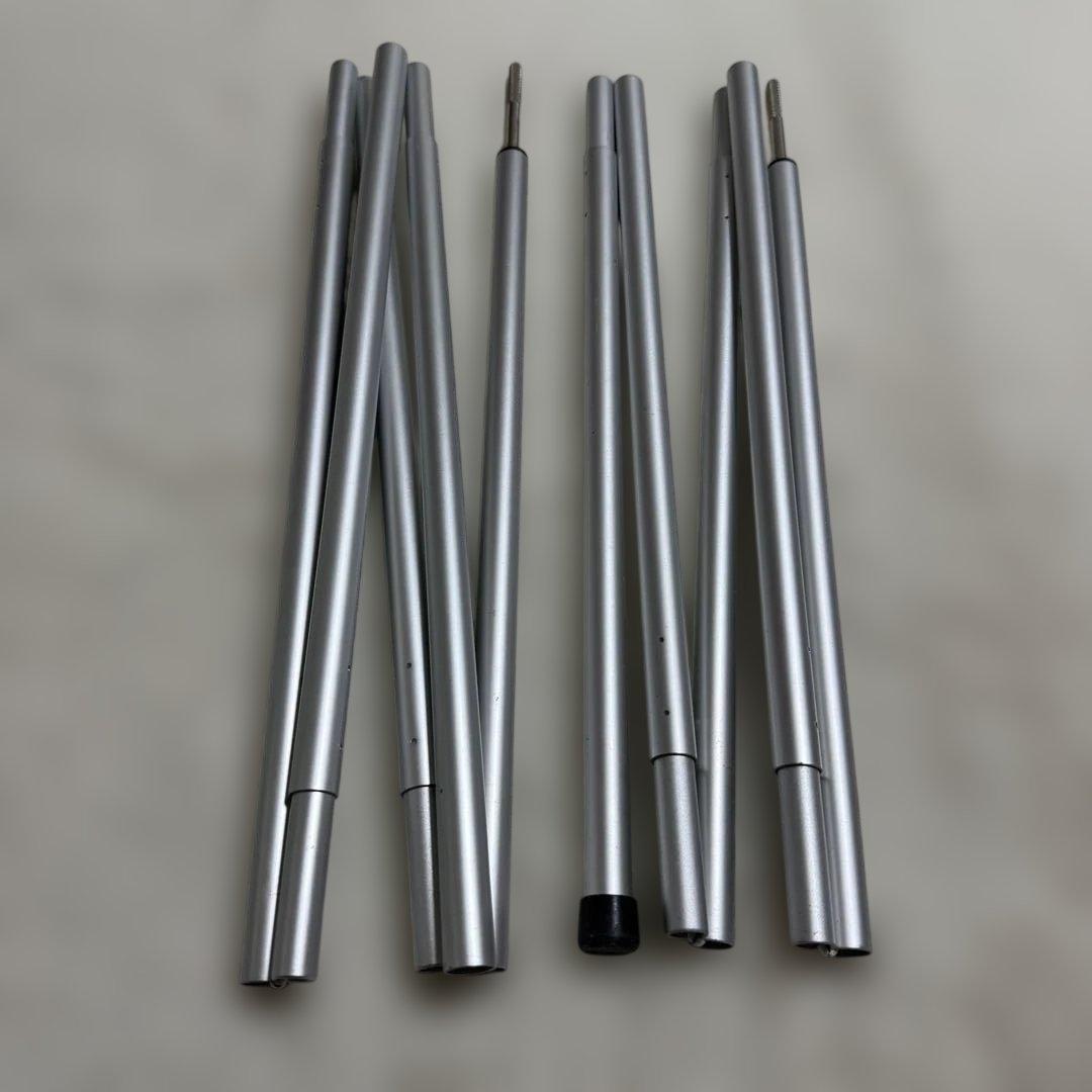 極美品モンベル　ミニタープ HX ポール2本セット　グリーン