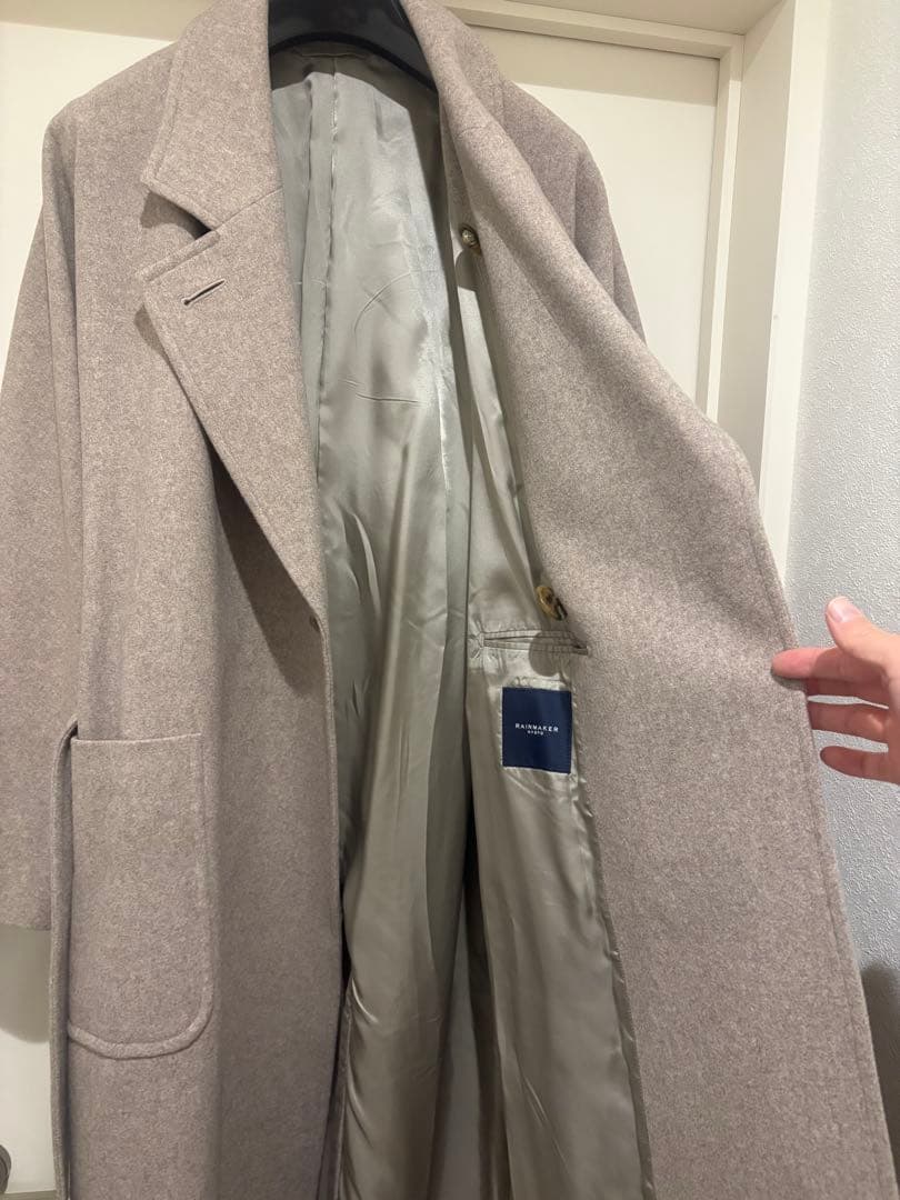 美品RAINMAKERレインメーカー21AW完売WRAP COATラップコート