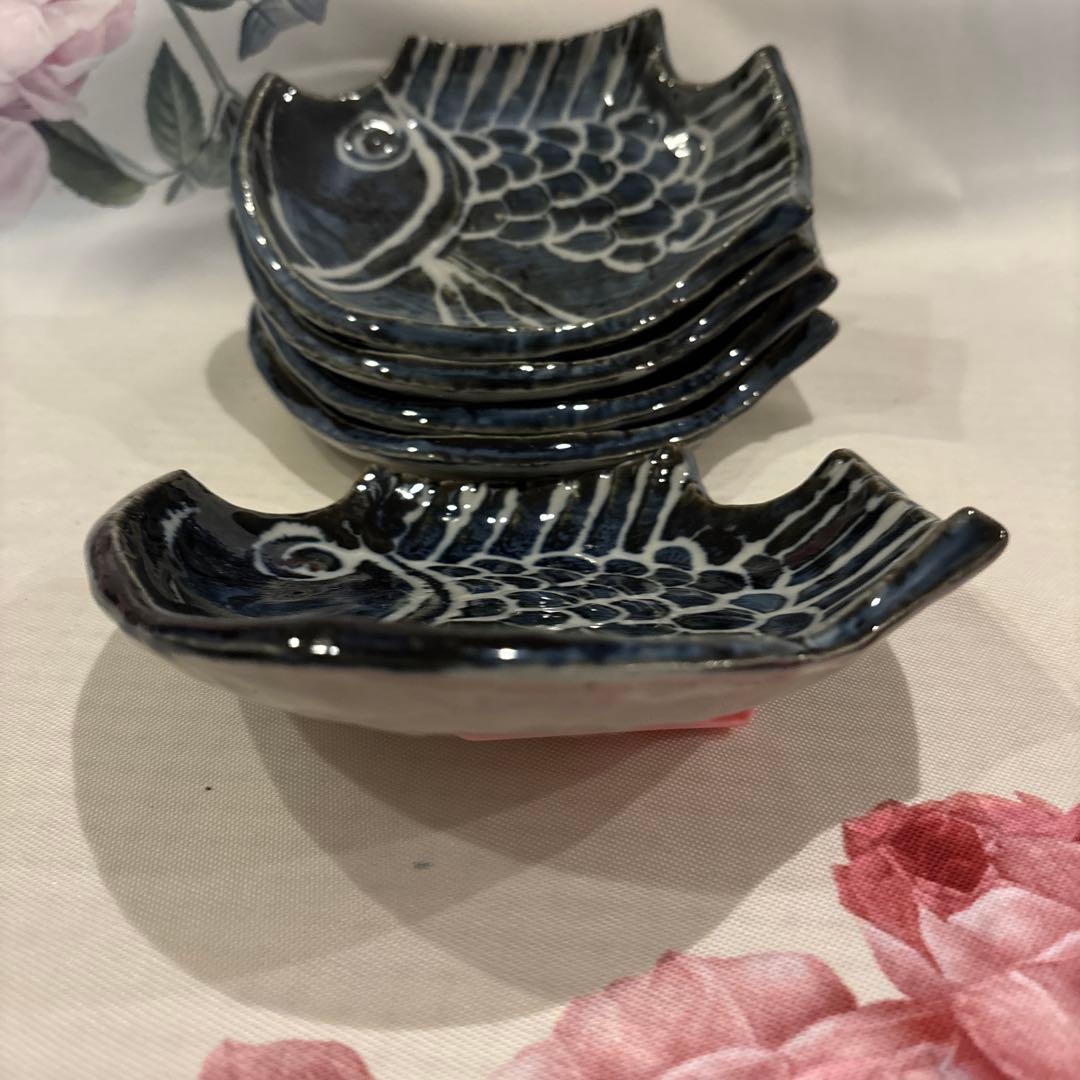 魚型の皿 大中小16点セット