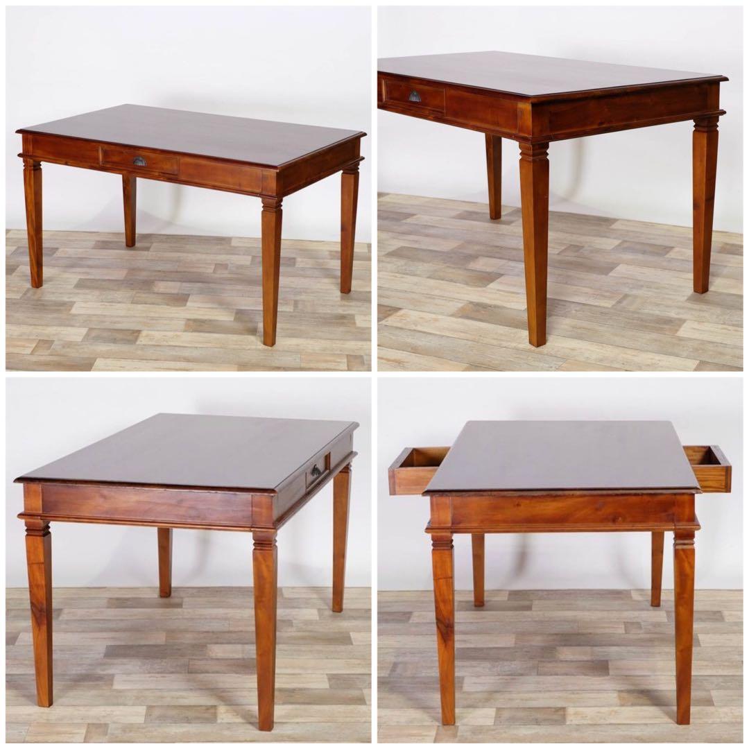 C 新品 アジアン ダイニングテーブル L カントリー カフェ アンティーク