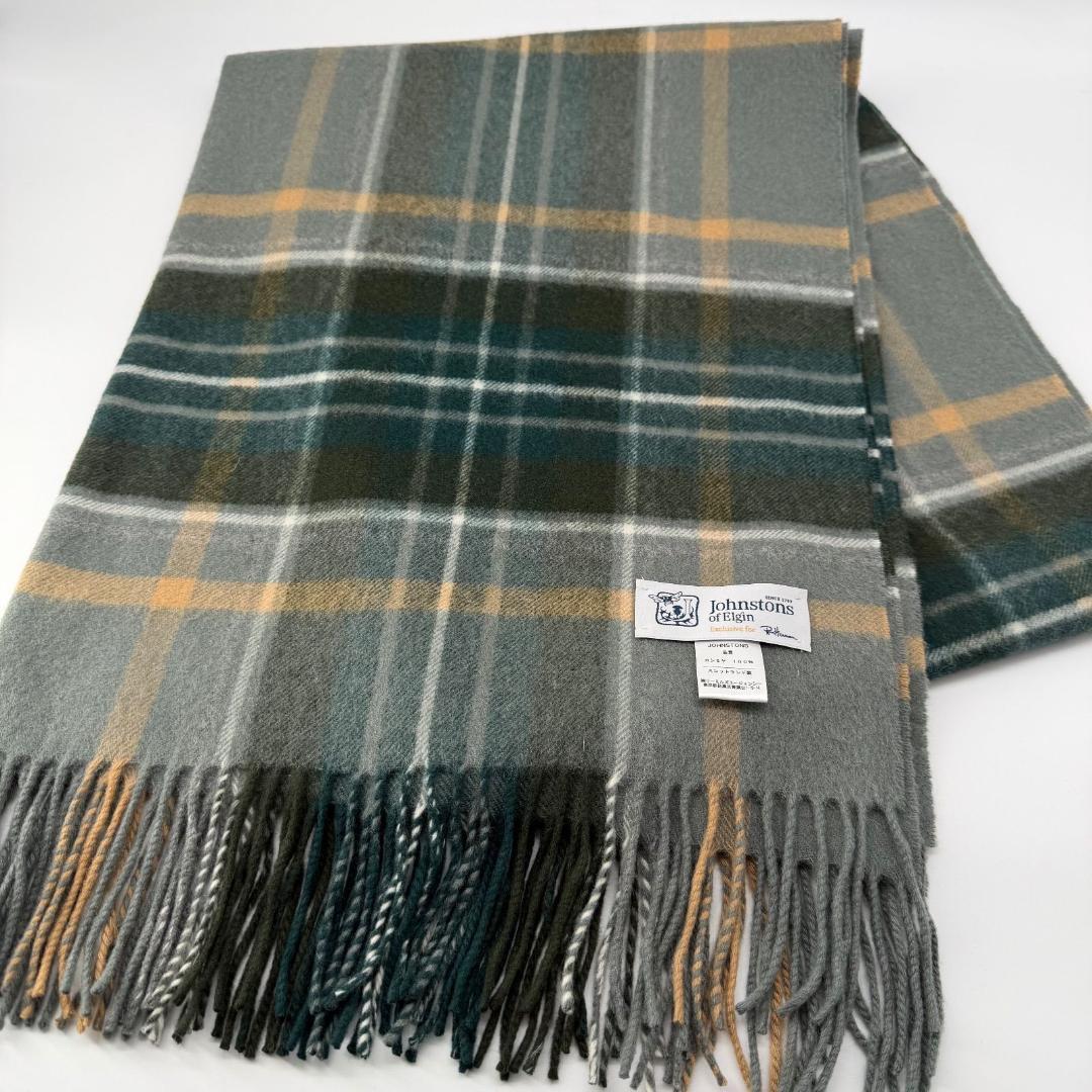 15793✨ロンハーマン別注✨ジョンストンズ 大判ストール カシミア100%