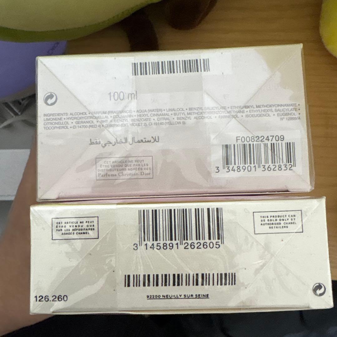 その他 CHANCE CHANEL EAU TENDRE & Miss Dior