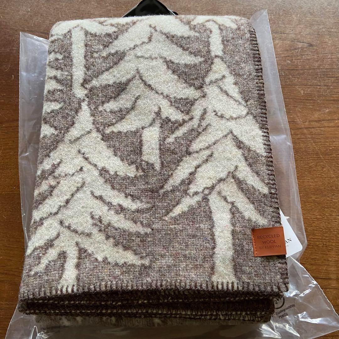 【新品】クリッパン　ミナ ペルホネン　ブランケット ハウスインザフォレストブラウ