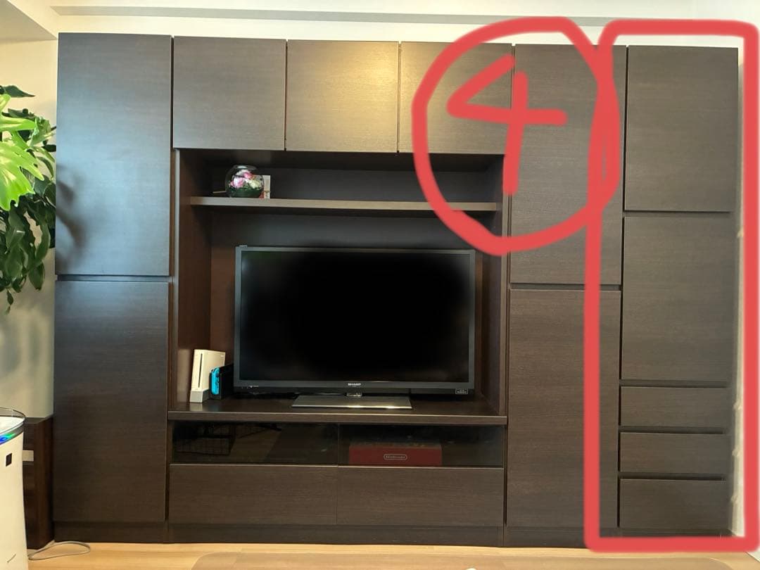 ゆきみつ④＆①62000円ニトリ　ウォーレン　壁面収納　テレビボード