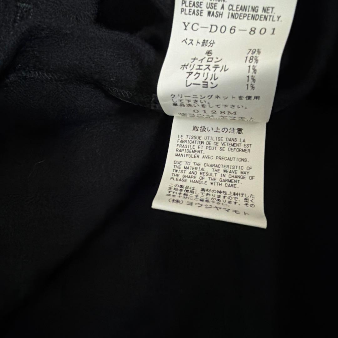 Y's ワイズ ヨウジヤマモト サイズ2 ブラック ニット ベスト タートル