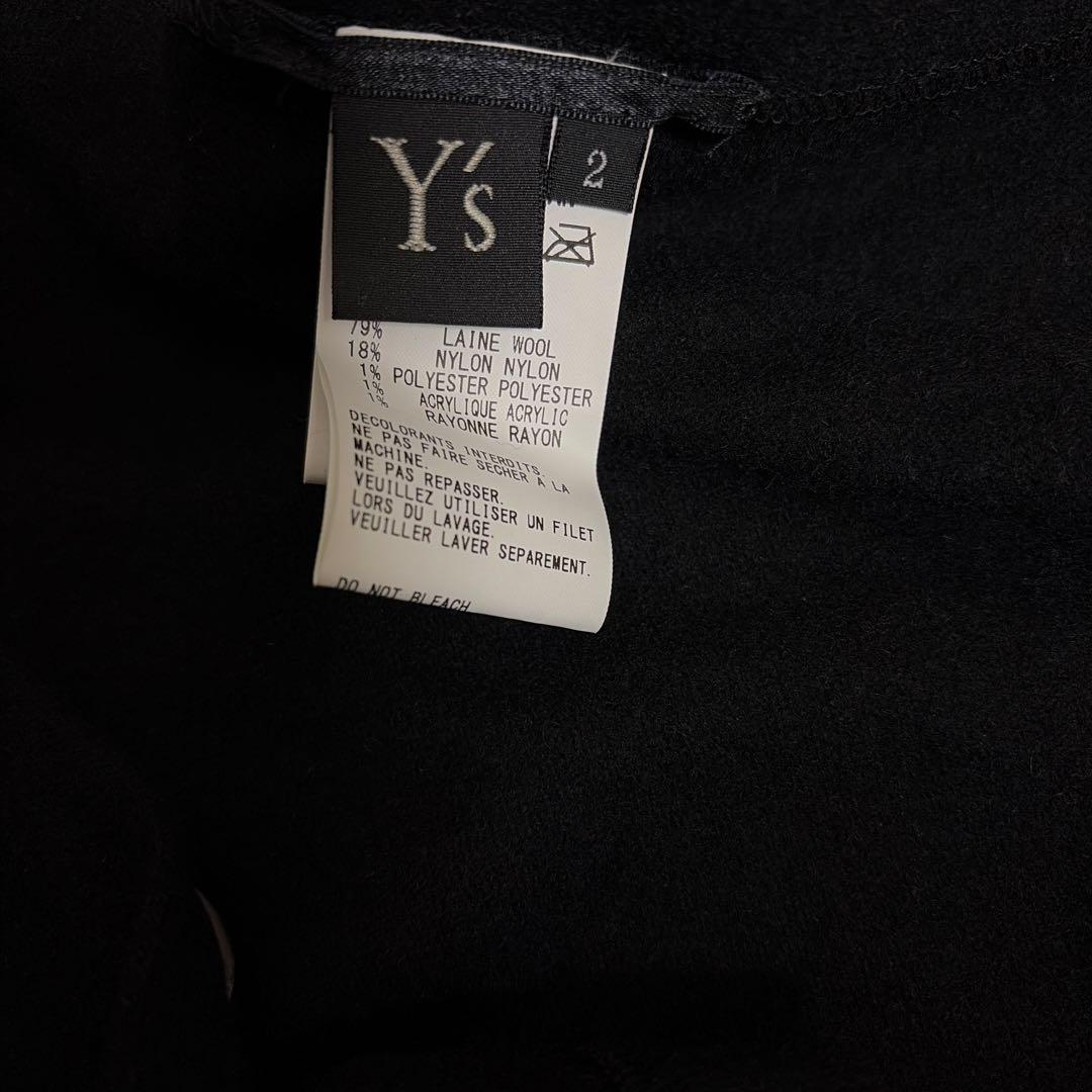 Y's ワイズ ヨウジヤマモト サイズ2 ブラック ニット ベスト タートル