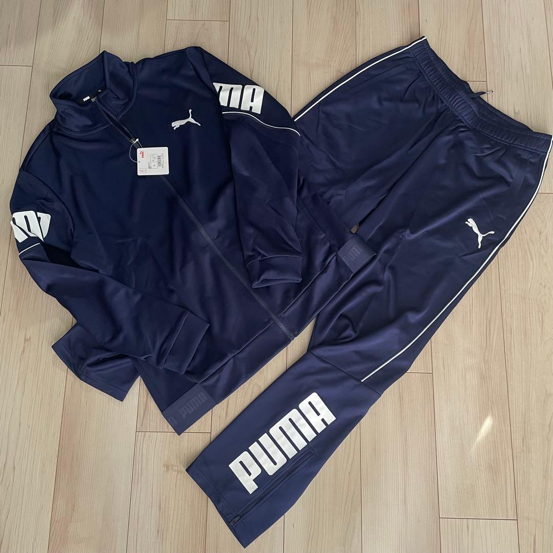 《新品》puma トレーニングウェア セットアップ ネイビー　XL