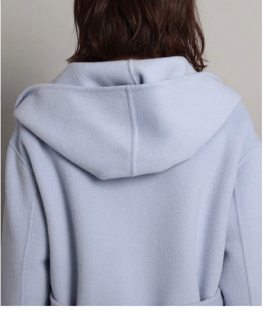 COUP DE CHANCE リバー仕立てミドル丈コート