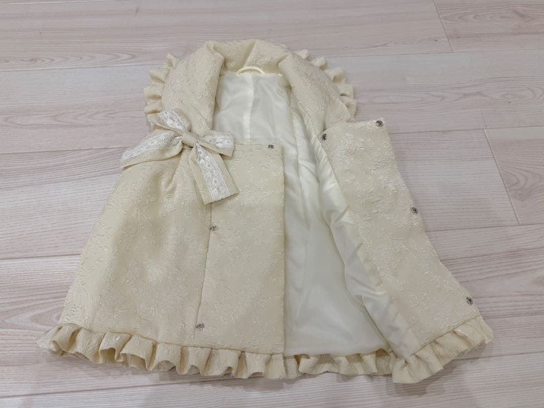 七五三 着物 3歳 フラワーレース着物ワンピ＆被布セット