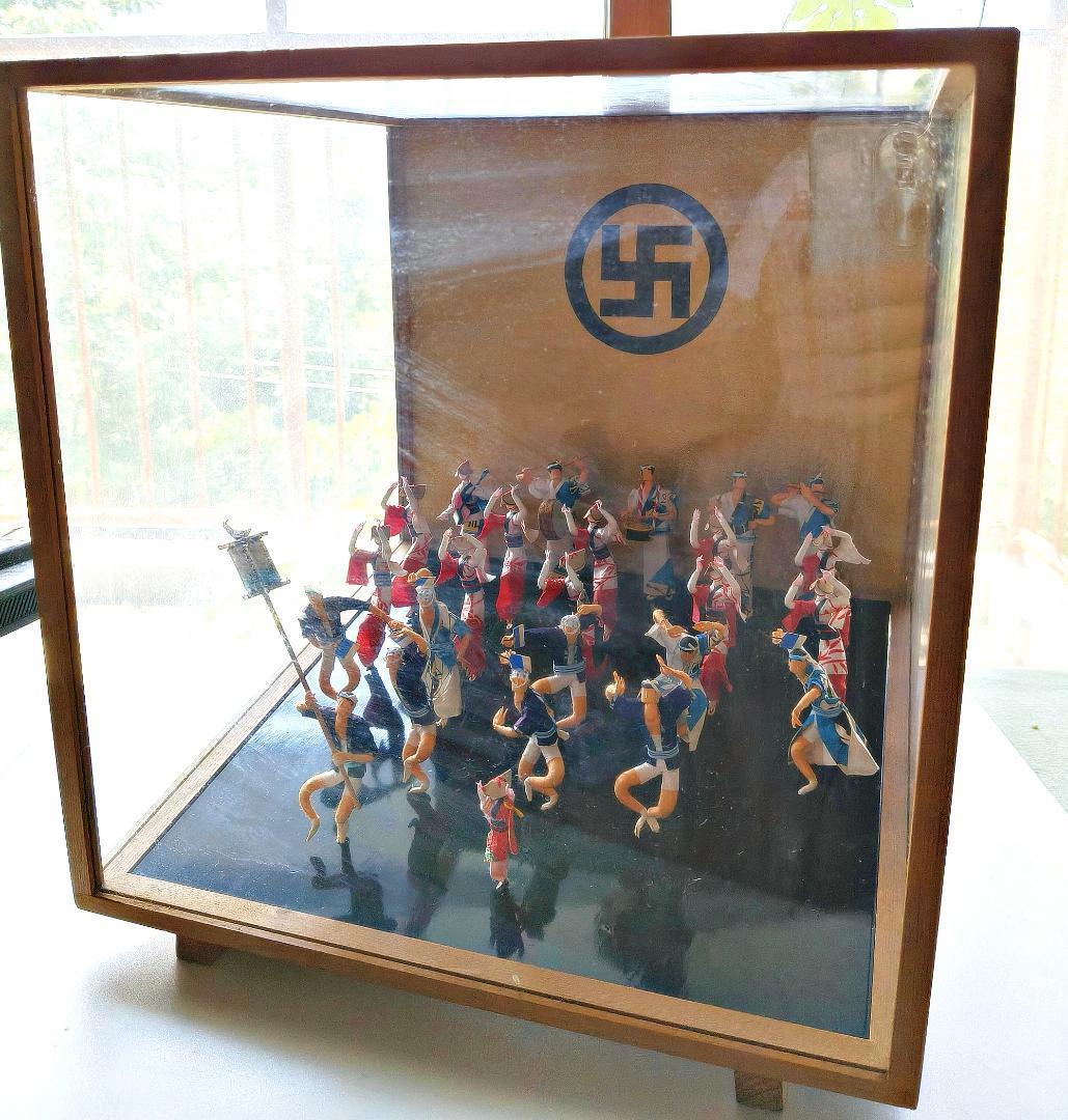 旅柱　徳島 和紙ミニチュア 阿波おどり 和紙人形 20体以上 精巧