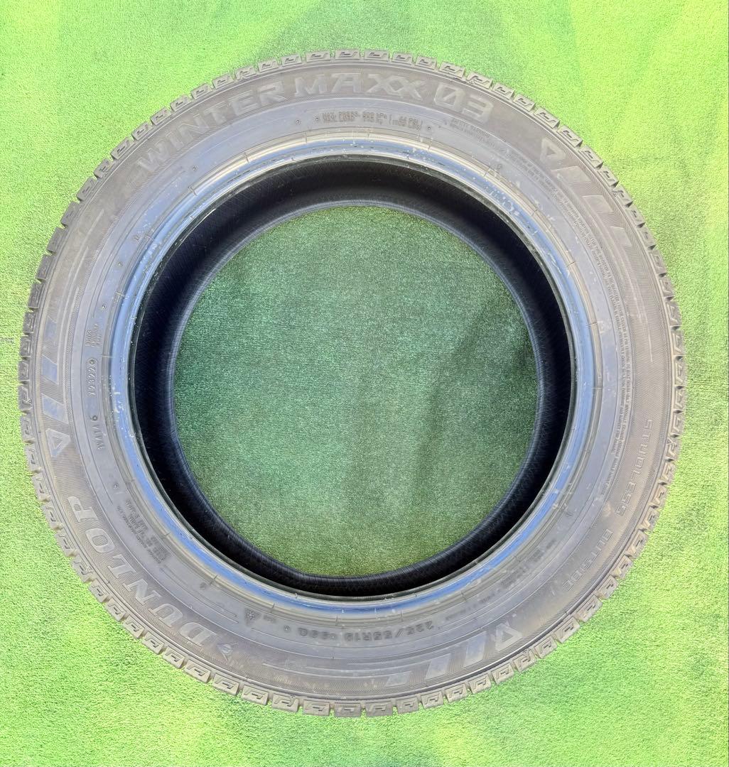 ダンロップ ウィンターマックス 03．225/55R19.22年製．4本　セット