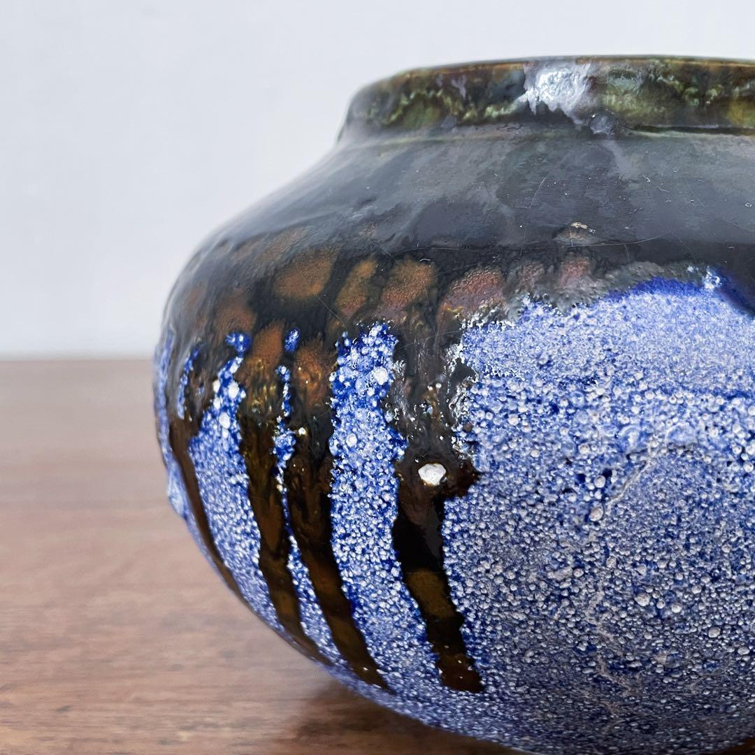 【ドイツ Studio potteryの花瓶 】Fat lava 273