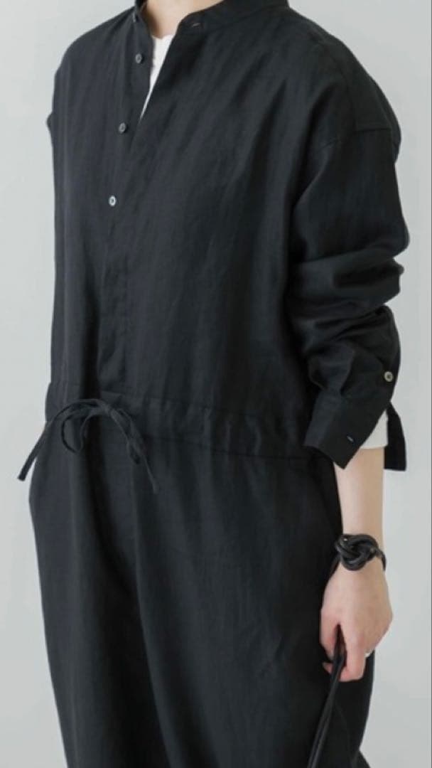 sacco sacco0212さま専用かぐれ リネン ブラック オールインワン