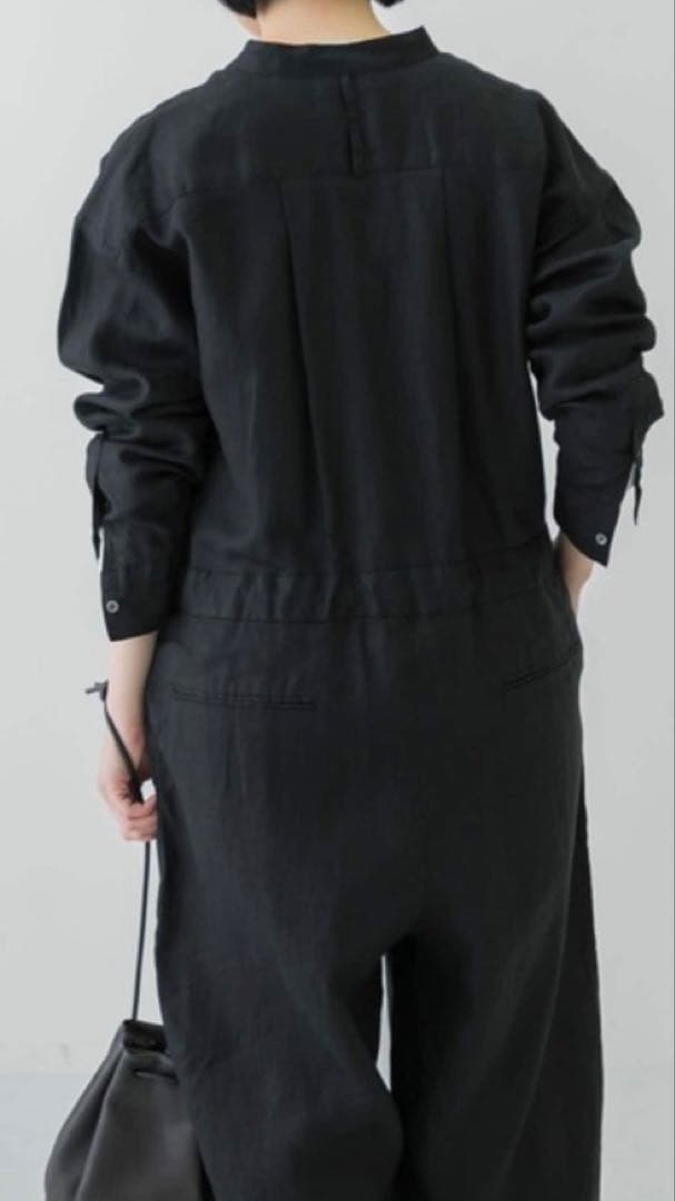 sacco sacco0212さま専用かぐれ リネン ブラック オールインワン