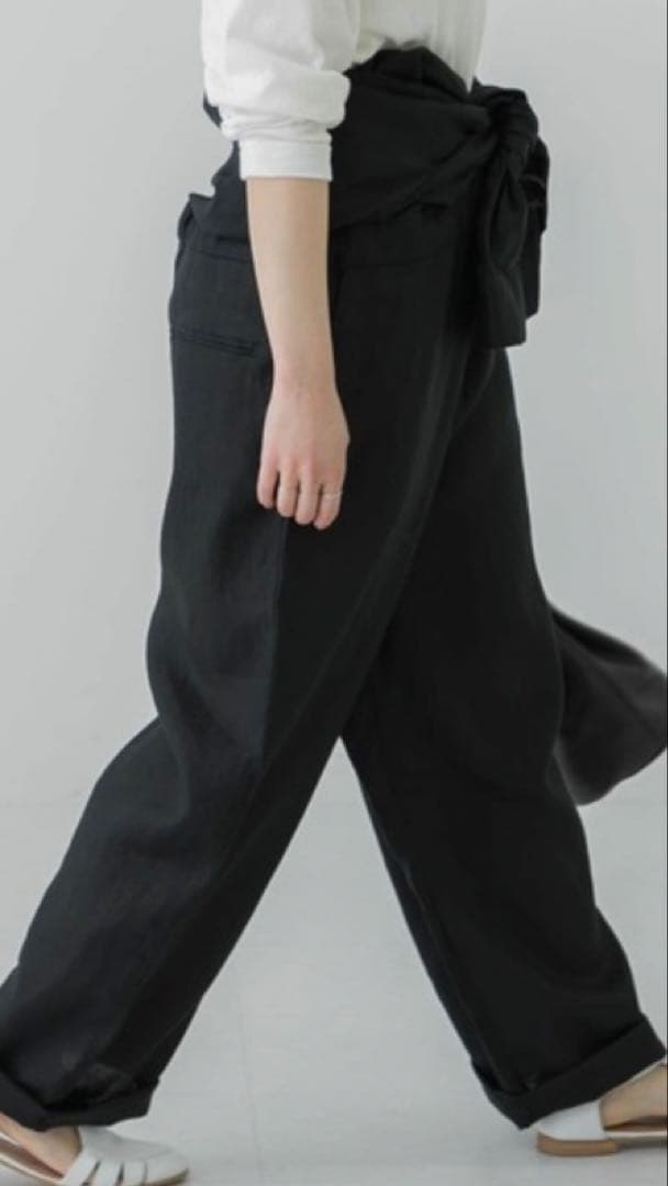 sacco sacco0212さま専用かぐれ リネン ブラック オールインワン