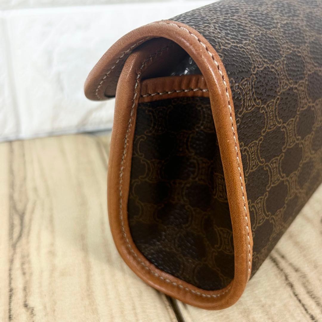 タニベン CELINE セリーヌ マカダム柄 化粧ポーチ バニティ