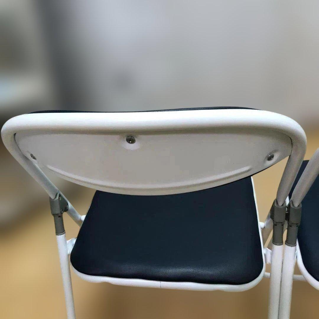 sana　４脚セット②　藤沢工業 折り畳パイプ椅子 2脚セット88338