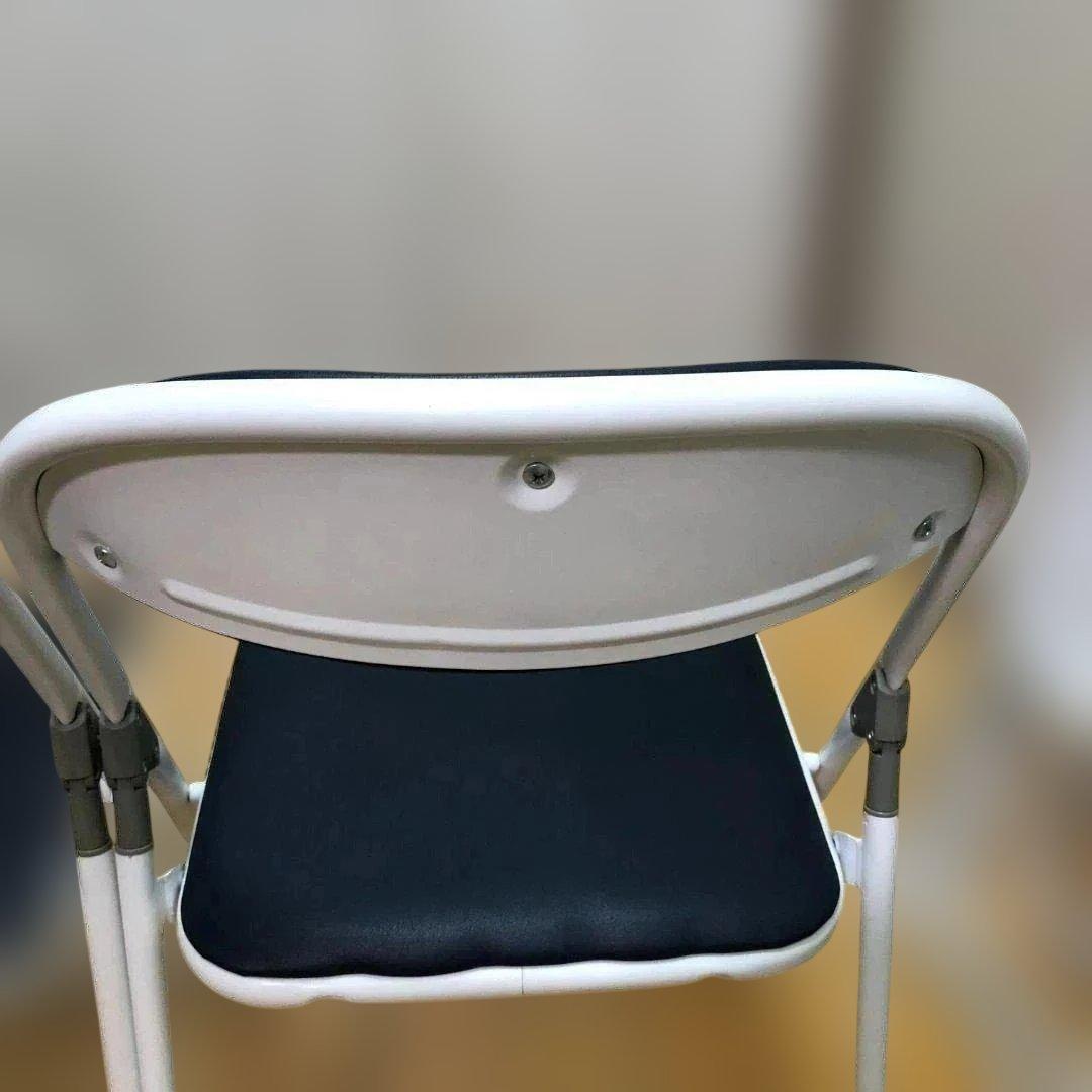 sana　４脚セット②　藤沢工業 折り畳パイプ椅子 2脚セット88338